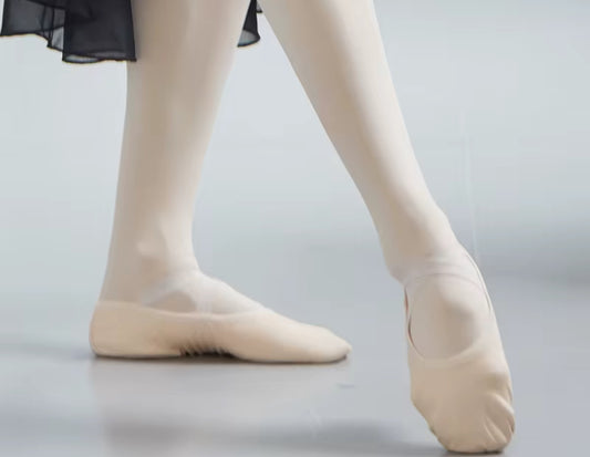 light tan ballet shoes