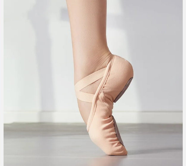 Canvas Split-Sole Ballet Slipper