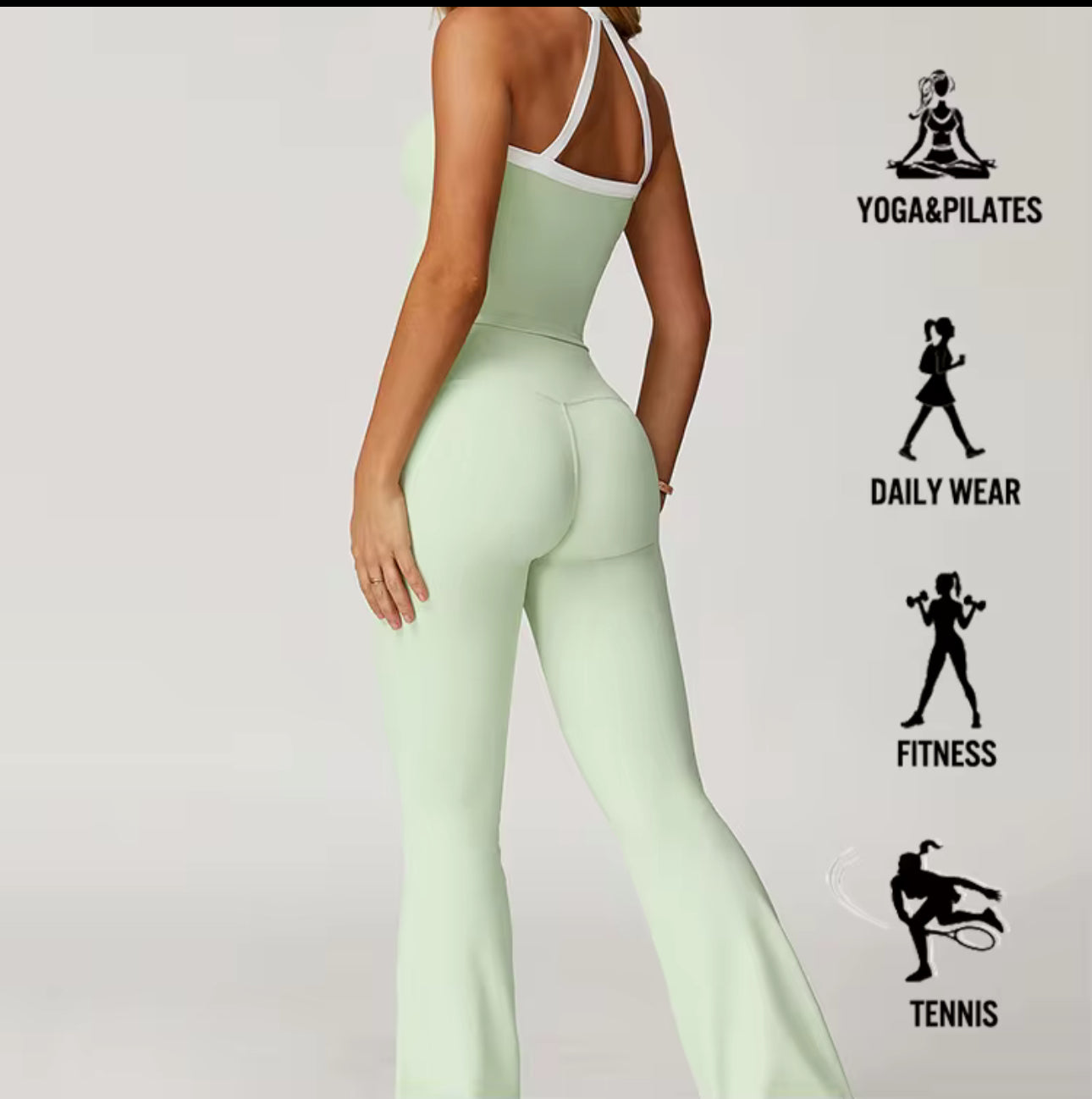 Bloom flared leggings