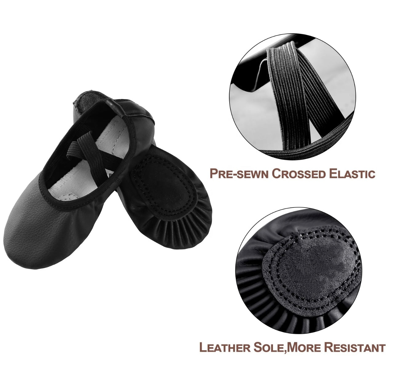 Preschool Leather Ballet Shoes