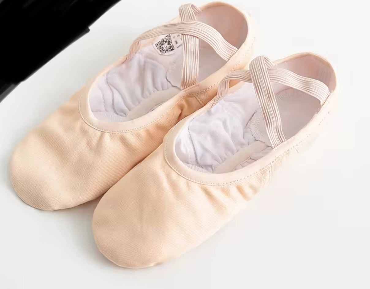 light tan ballet shoes