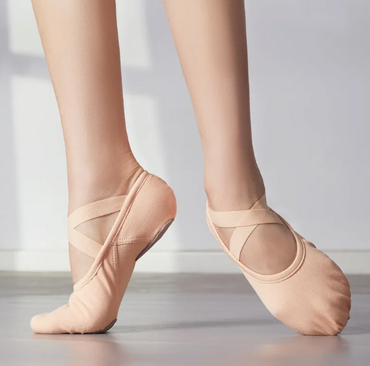 Canvas Split-Sole Ballet Slipper